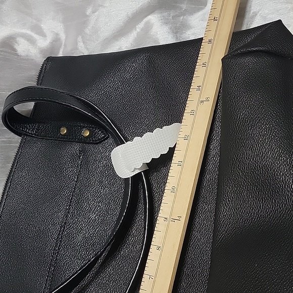 NWT THE SAK Collective Arriba Jungle Leather Tote Bag Black Cheetah Paint Look - Picture 6 of 12